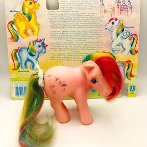 G1 My Little Pony - Parasol Pony + Back Card